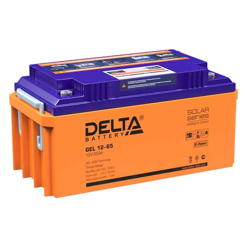 Аккумулятор Delta GEL 12-65 12V 65Ah