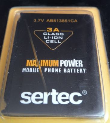 Aккум.батарея (Polymer Battery ) Sertec SAM-i617 black jack--AB813851CA
