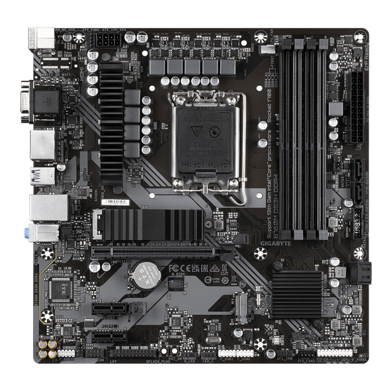 Материнская плата Socket 1700 GIGABYTE B760M DS3H DDR4