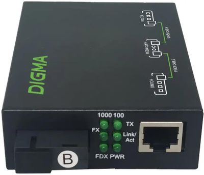 Медиаконвертер Digma DMC-1G53-20BL