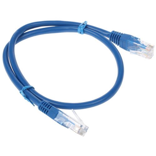Патчкорд UTP Cablexpert PP12-0.5M/B кат.5e, 0.5м, литой, многожильный (синий)