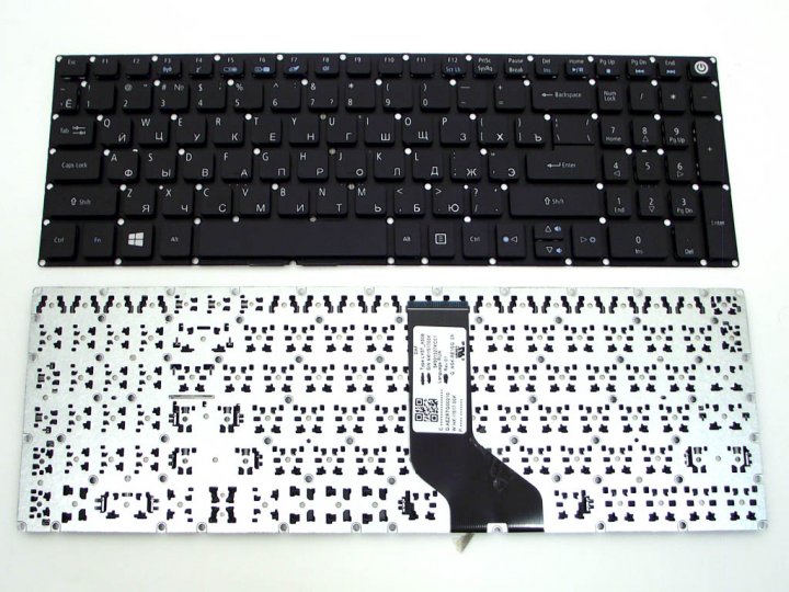 Клавиатура для ноутбука Acer Aspire E5-722, E5-772, V3-574G, E5-573T, E5-573, E5-573G,черн,без рамки