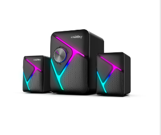 Акустика 2.1 SmartBuy S2, Bluetooth, LED-подсветка, черный