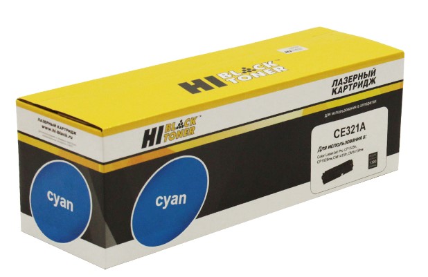 Картридж совместимый Hi-Black HB-CE321A (HP CLJ Pro CP1525/CM1415, № 128A), C, 1,3K