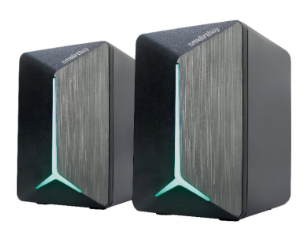 Акустика 2.0 SmartBuy BLADE, RGB-подсветка, черный