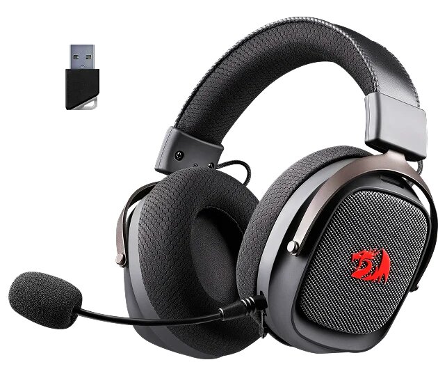 Беспроводная гарнитура игровая Redragon Ushi Pro 7.1, BT+2.4G, черный