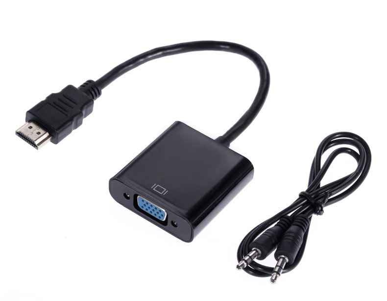 Переходник (видеоконвертер) HDMI (Male) - VGA (Female) + sound