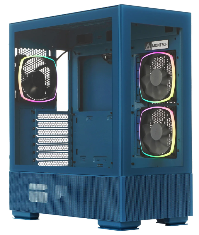 Корпус ATX без БП Montech SKY TWO синий