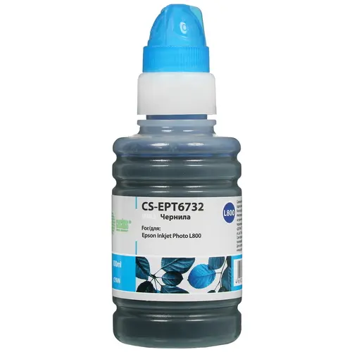 Чернила Cactus CS-EPT6732 голубой 100мл для Epson Epson L800/L810/L850/L1800