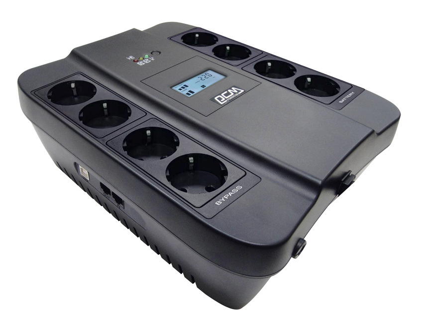 Источник бесперебойного питания Powercom Spider SPD-900U LCD 540Вт 900ВА черный