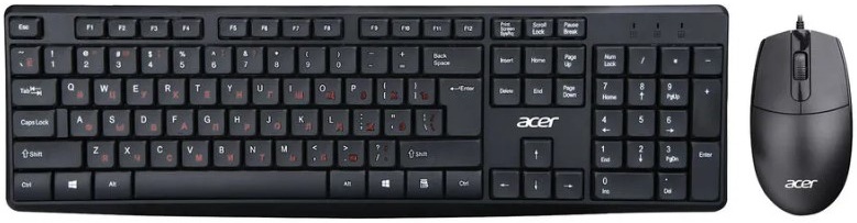 Проводной набор клавиатура + мышь Acer OMW141, черный