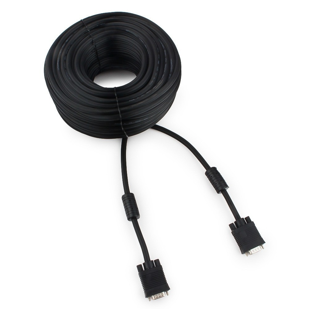 Кабель VGA - VGA 30m Premium Cablexpert CC-PPVGA-30M-B Black Ferrite