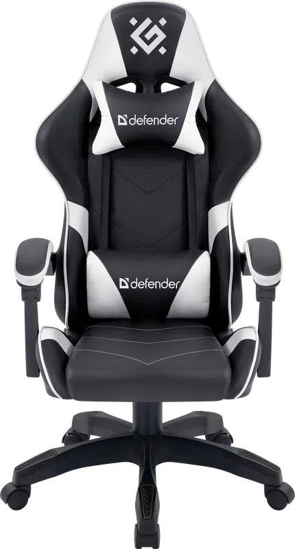 Кресло игровое Defender Companion, черный/белый