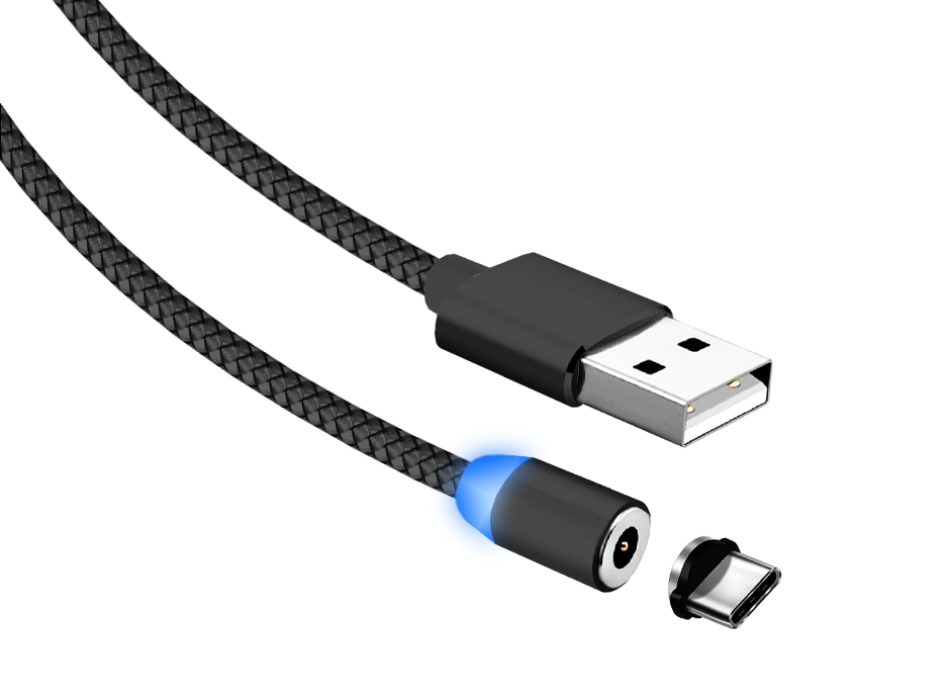 Кабель USB - Type-C JETACCESS JA-DC36 (магнитный) 2м черный
