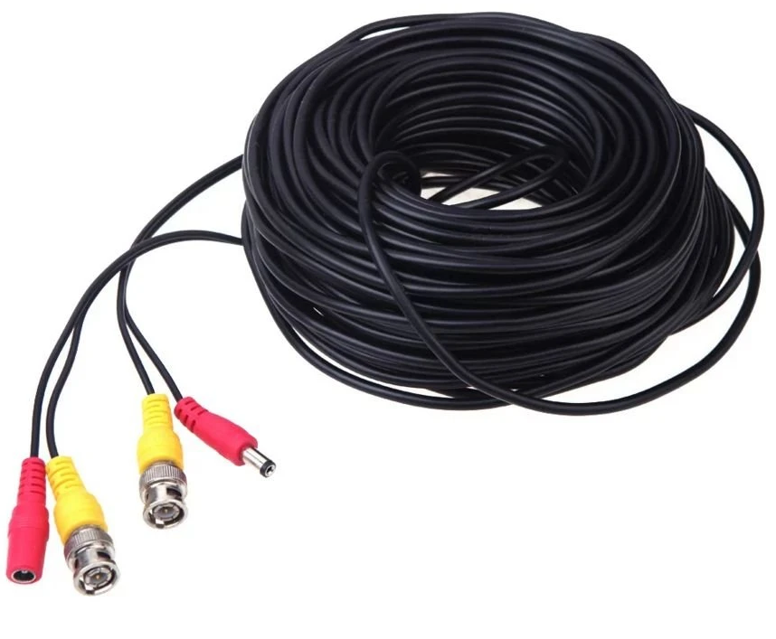 Кабель комбинированный BNC+DC-BNC+DC 30м
