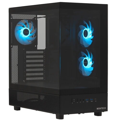 Корпус ATX без БП Montech XR (B), ARGB, черный