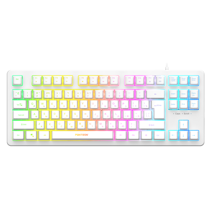 Клавиатура игровая с подсветкой PANTEON M170 USB, белая