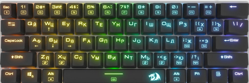 Клавиатура механическая Redragon Alien, большая, черный