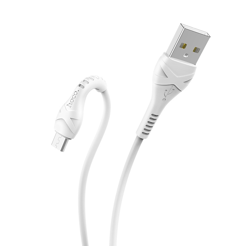 Кабель USB - MicroUSB, HOCO X37, 2.4А, 1 м, белый