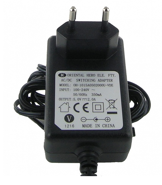 Блок питания Yealink PSU-5V/2A-DC5.5(1.8M), 2A для SIP-T29G/T43U