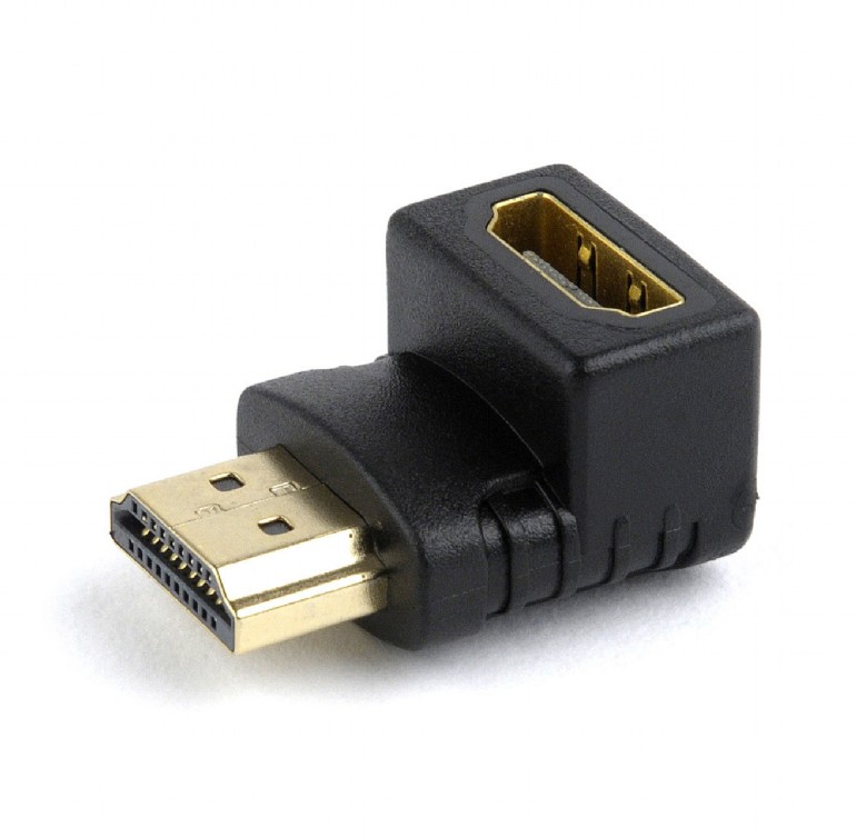 Переходник HDMI (Male) - HDMI (Female) Cablexpert A-HDMI90-FML, угловой