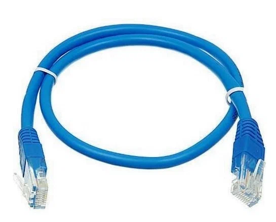 Патчкорд UTP Cablexpert PP12-0.25M/B кат.5e, 0.25м, литой,многожильный (синий)