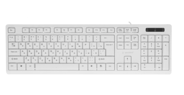 Клавиатура Gembird KB-8355U, бежевый/белый, USB