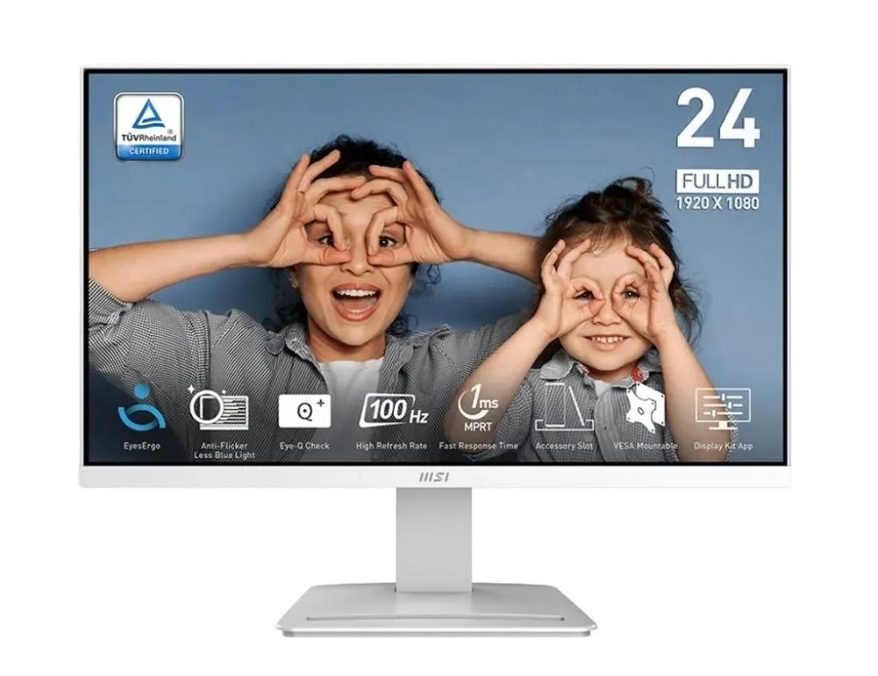 Монитор 23.8" MSI Pro MP2412W (100Hz), белый