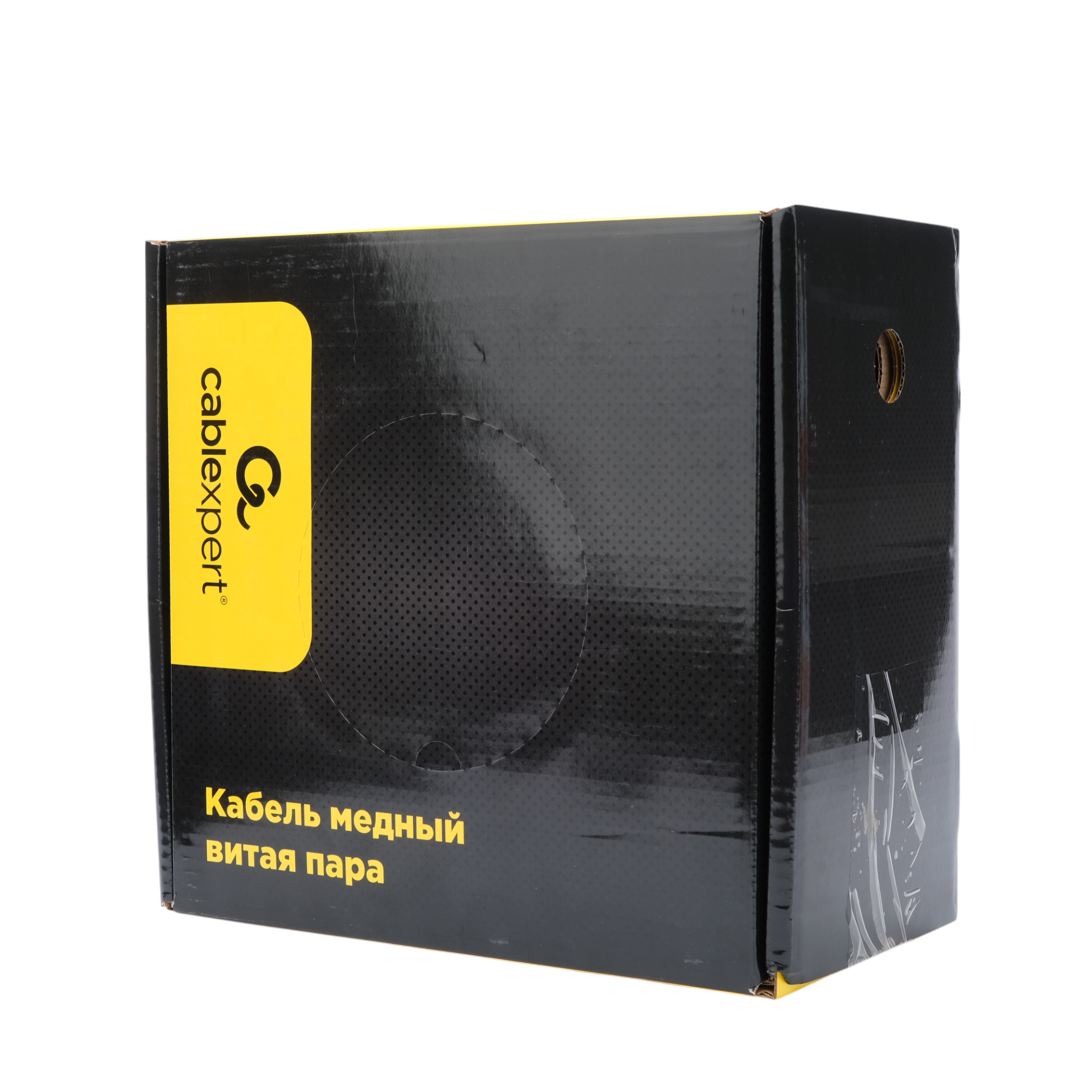 Кабель внешний витая пара 100м Cablexpert UTP5e 4pr 0.51mm, на тросу, медь UPC-5051E-4-CU-OUTR/100