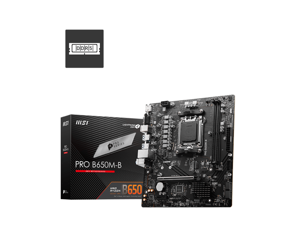 Материнская плата Socket AM5 MSI PRO B650M-B