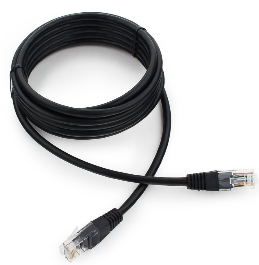 Патчкорд UTP Cablexpert PP12-7.5M/BK кат.5e, 7.5м, литой, многожильный (чёрный)