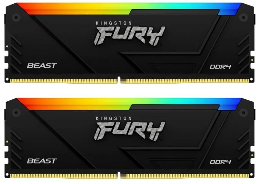 Комплект модулей памяти DDR4 2x8Gb PC4-28800 3600MHz Kingston FURY Beast BlackRGB(KF436C17BB2AK2/16)