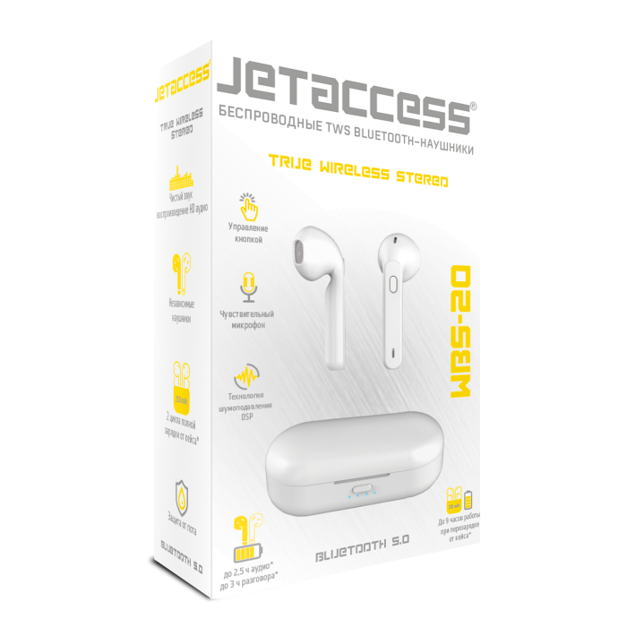 TWS-гарнитура JETACCESS WBS-20 белая