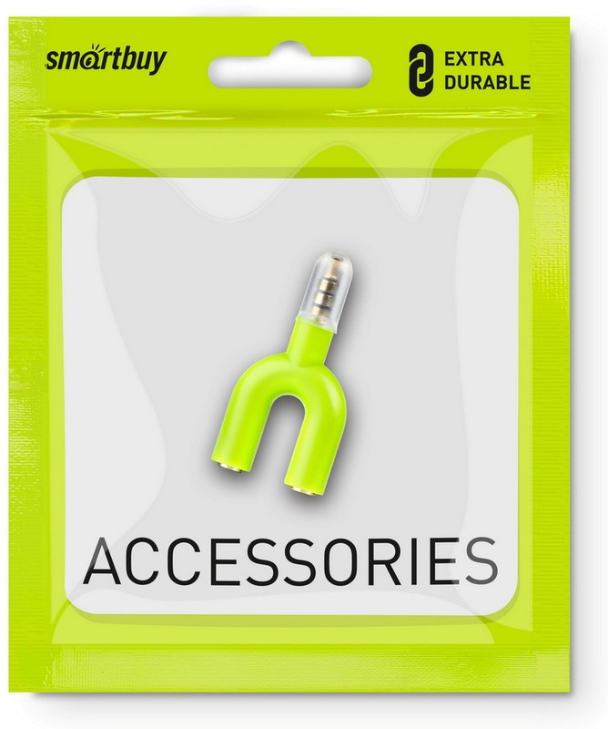 Адаптер-переходник 3.5мм/2*3.5мм Male-2Female Smartbuy (A217)/100