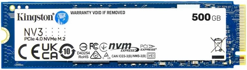 Накопитель SSD M.2 NVMe 500Gb Kingston NV3 SNV3S/500G