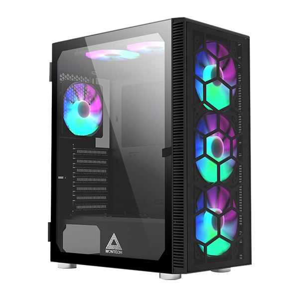 Корпус ATX без БП Montech X3 GLASS (B) черный