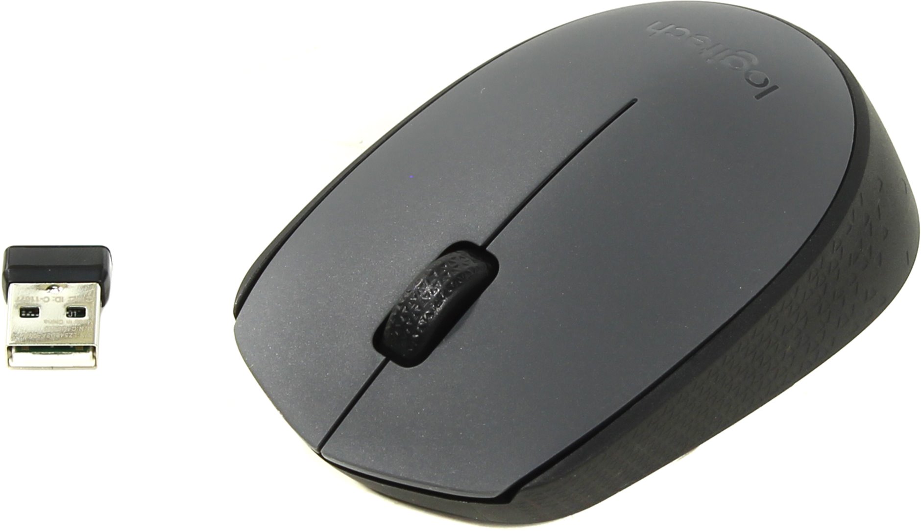 Мышь беспроводная Logitech M170 черно-серая