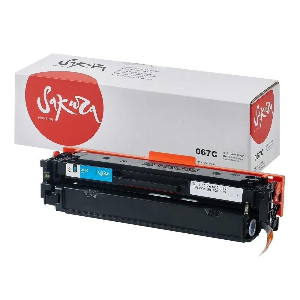 Картридж совместимый Sakura 067C голубой (i-SENSYS LBP631/LBP633/MF651/MF655/MF657)