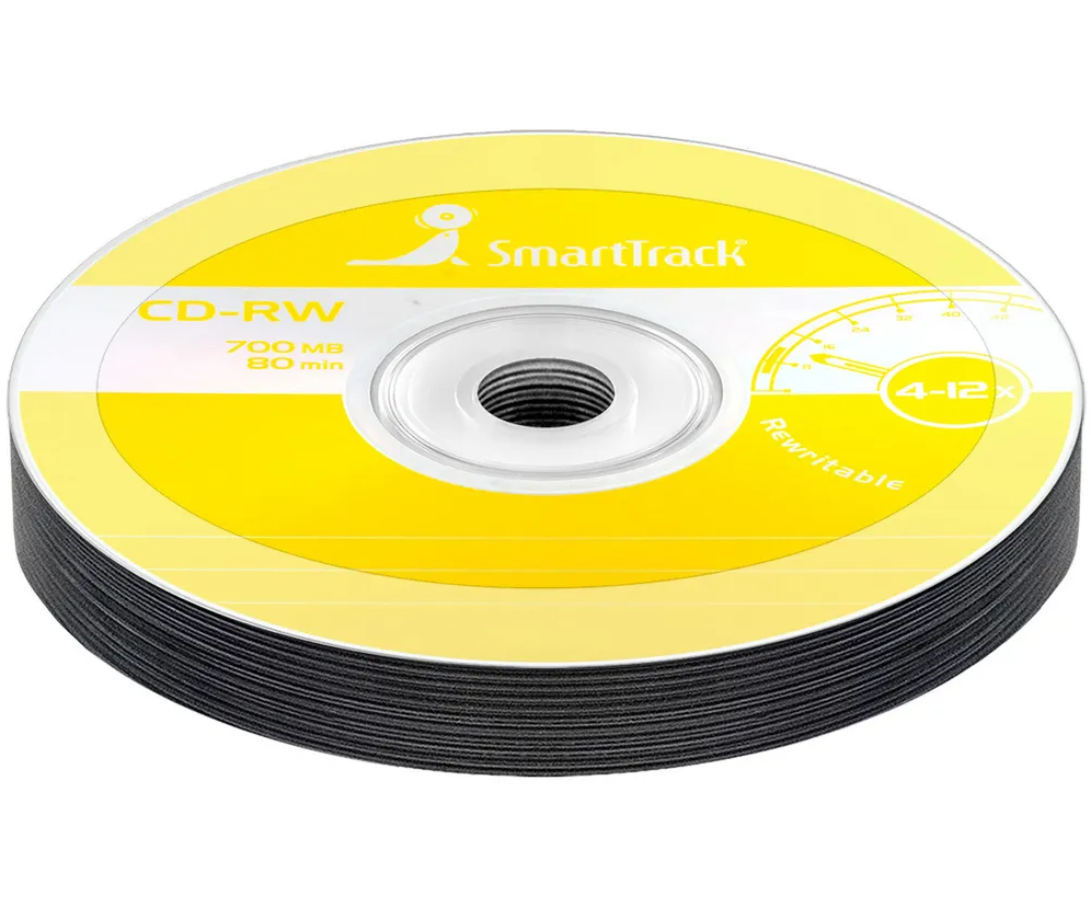 Оптический диск CD-RW SmartTrack CB-10, 700Mb, 12x, (10шт)