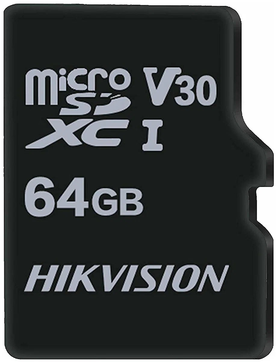 Карта памяти MicroSDHC 64Gb Hikvision HS-TF-C1(STD)/64G/ZAZ01X00/OD (без адаптера)