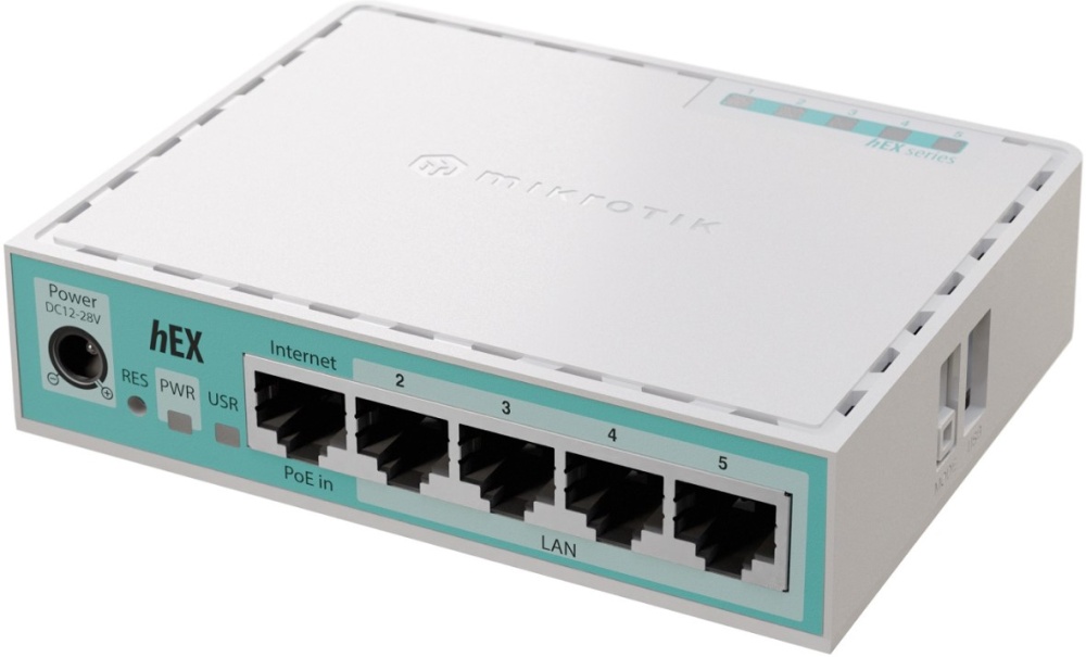 Проводной маршрутизатор MikroTik hEX refresh (e50ug)
