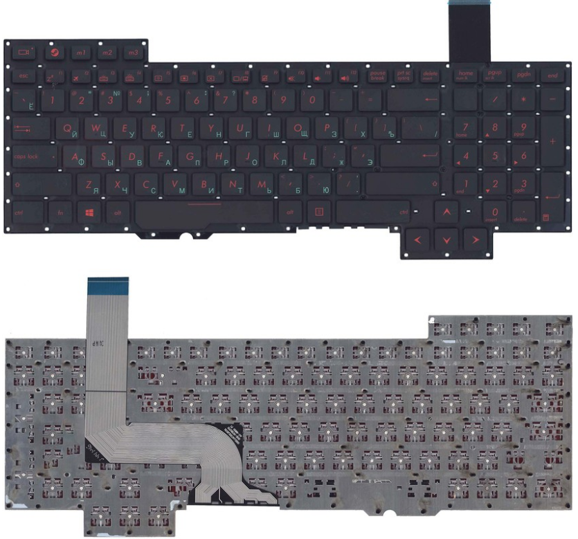 Клавиатура для ноутбука Asus G751 черная