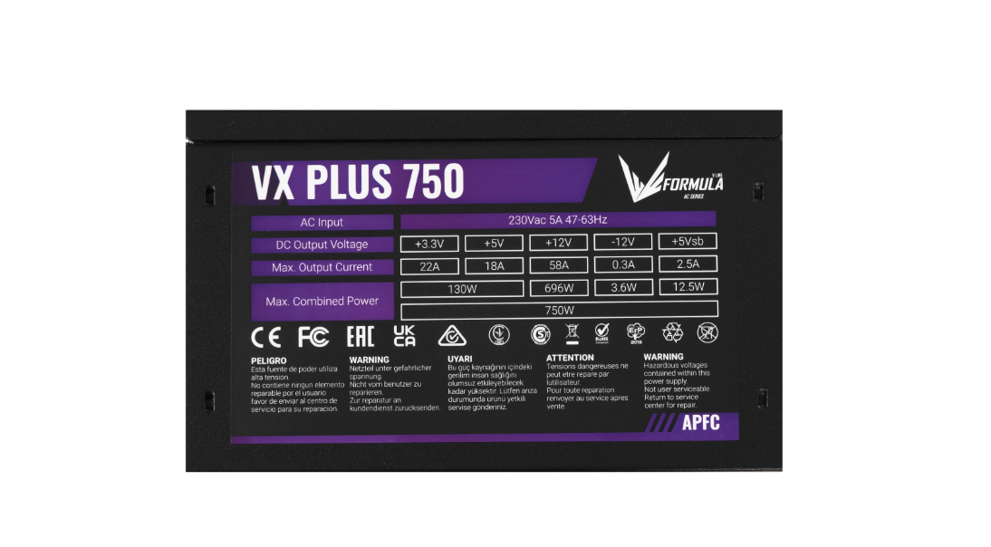 Блок питания 750W Formula VX-750 PLUS