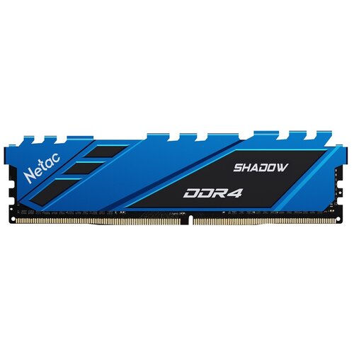 Модуль памяти DDR4 8Gb PC28800 3600Mhz Netac Shadow NTSDD4P36SP-08B Blue, с радиатором