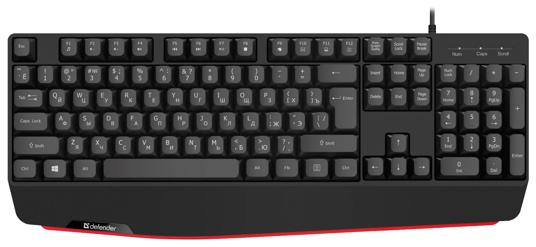 Клавиатура Defender Atom HB-546, черный