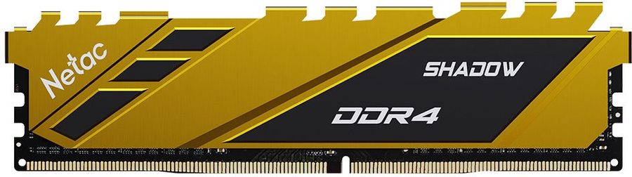 Модуль памяти DDR4 16Gb PC25600 Netac NTSDD4P32SP-16Y Shadow Yellow