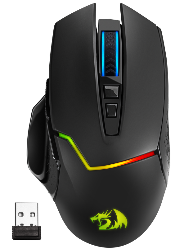 Мышь беспроводная игровая Redragon Mirage Pro, RGB, черный
