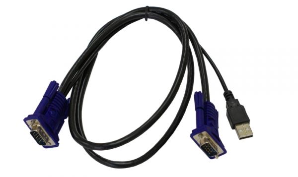 Набор кабелей D-Link DKVM-CU для DKVM-xU (1xUSB, SVGA, 15M-15M) 1,8 м
