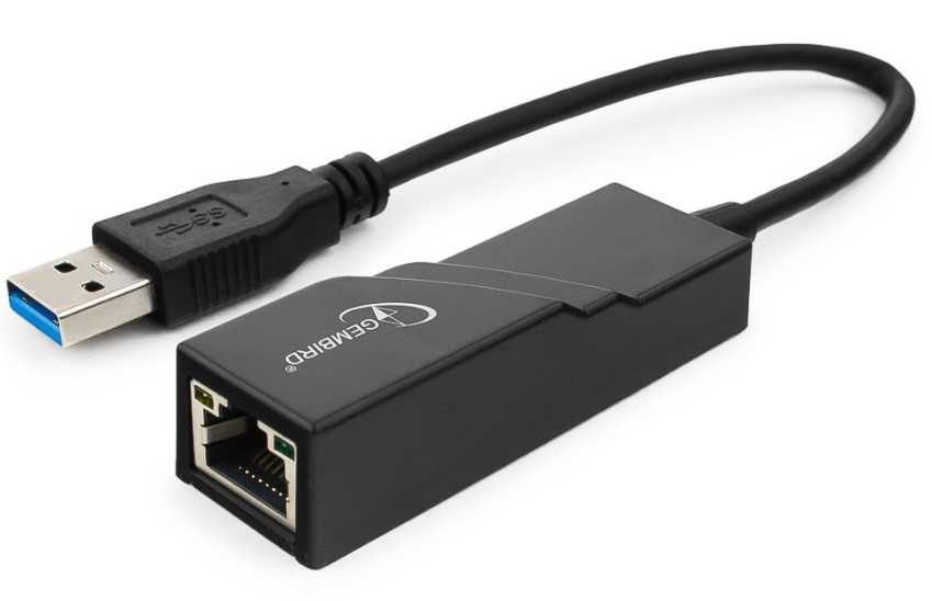 Проводной сетевой USB LAN адаптер Gembird NIC-U3, RJ45 10/100/1000Mbps USB 3.0