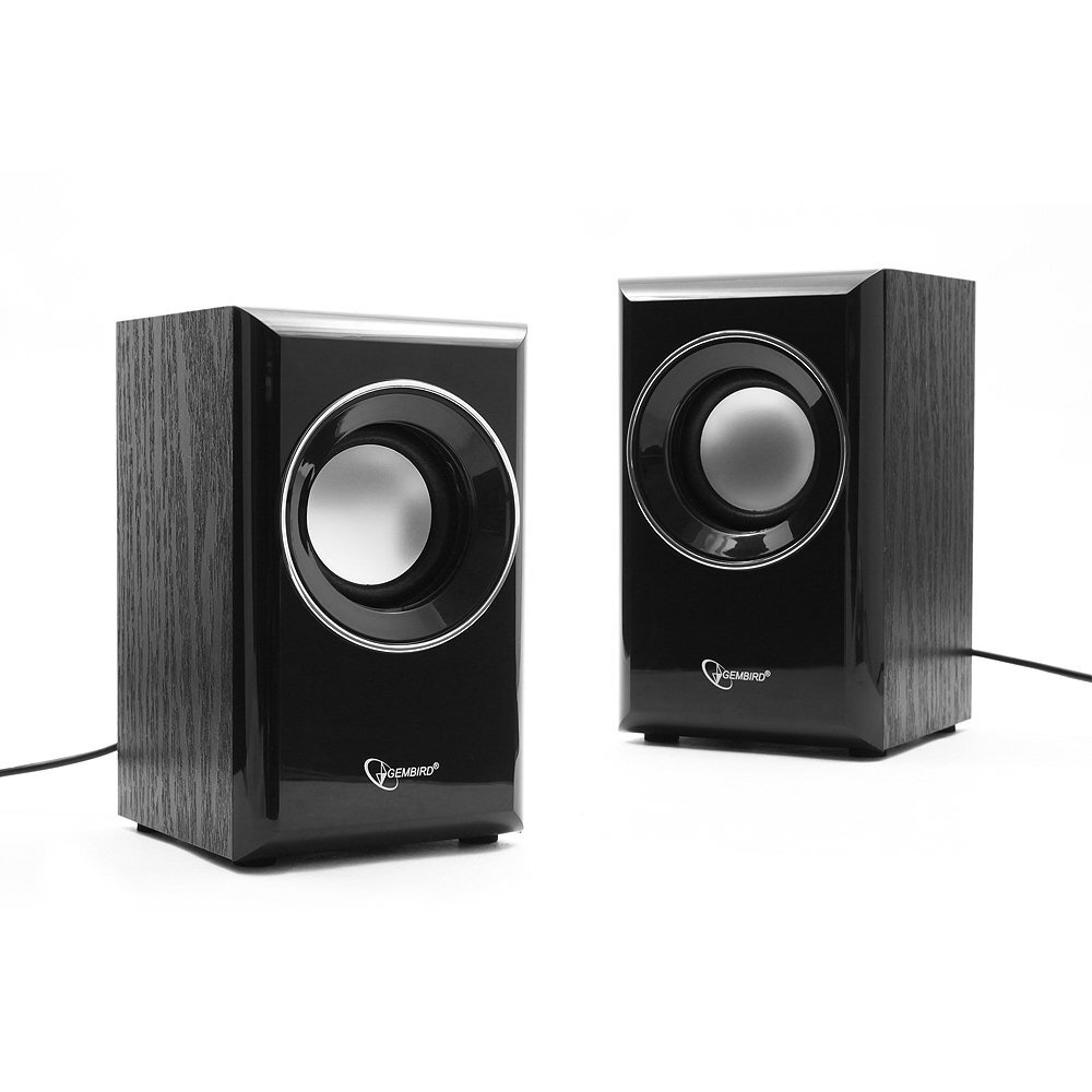 Акустика 2.0 Gembird SPK-204, МДФ, черный, USB